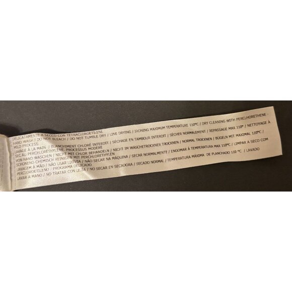 Twinset Wool Cashmere Blend Sweater L Asymmetric Ruffle Fringe Ivory Luxury - Picture 13 of 15